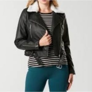 Detachable Faux fur Moto Jacket